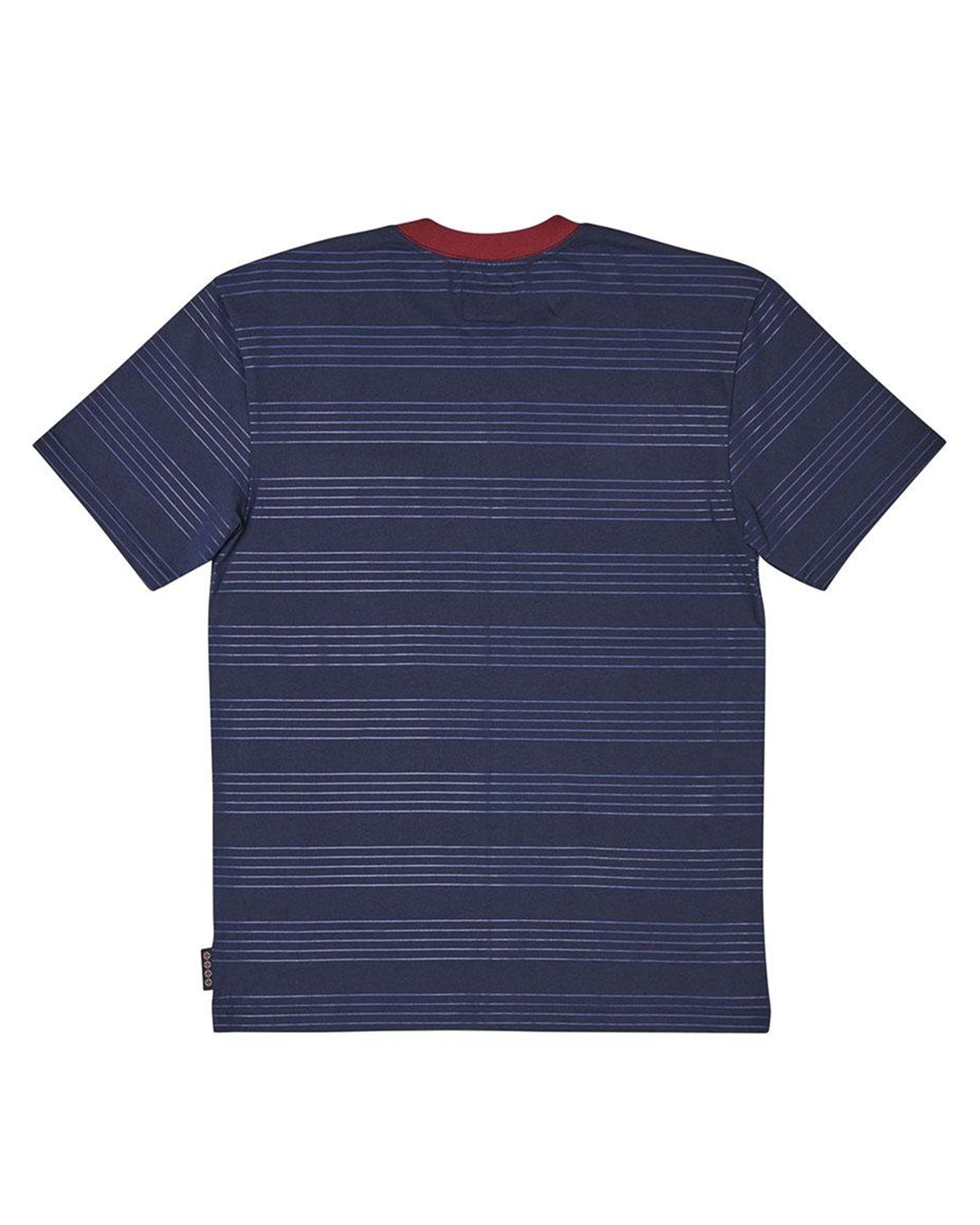 Independent Hachure Short Sleeve T-Shirt - Navy Stripe