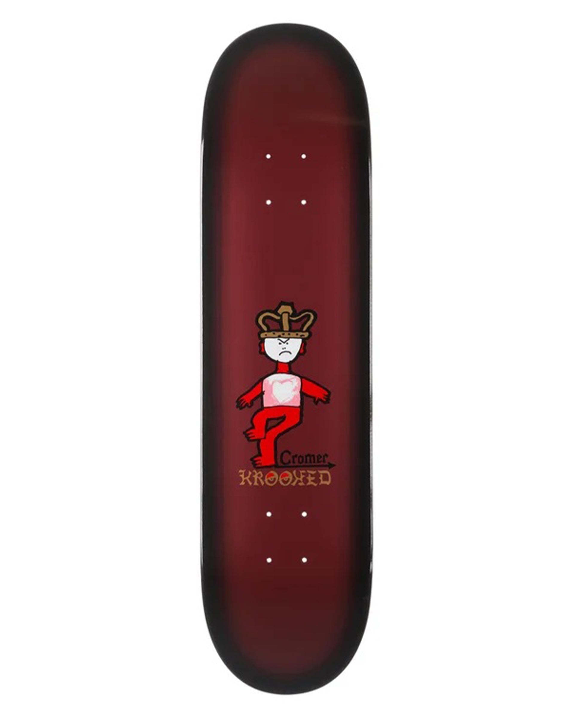 Krooked Skateboards Brad Cromer Mad King 8.06" Deck