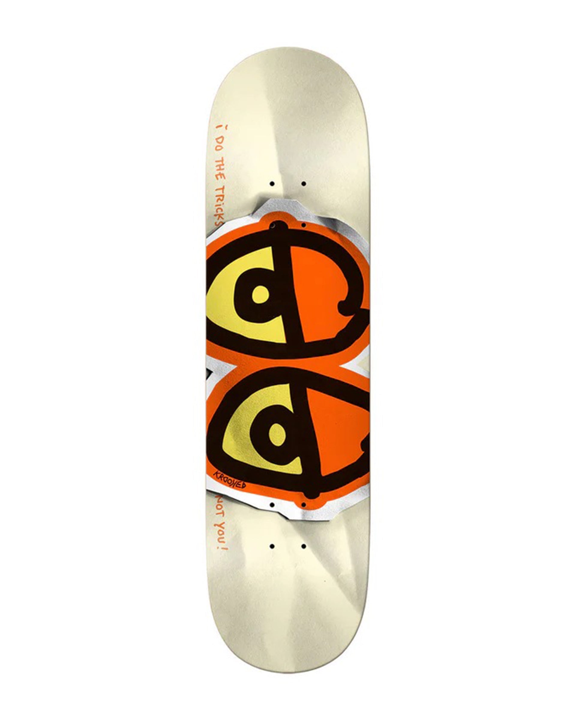 Krooked Skateboards DBX Eyes 8.5" Deck - Orange