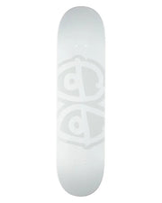 Krooked Skateboards Eyes 8.06" Deck - White Dipped