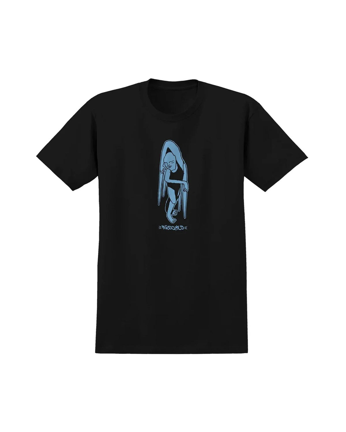 Krooked Lay Lying Short Sleeve T-Shirt - Black