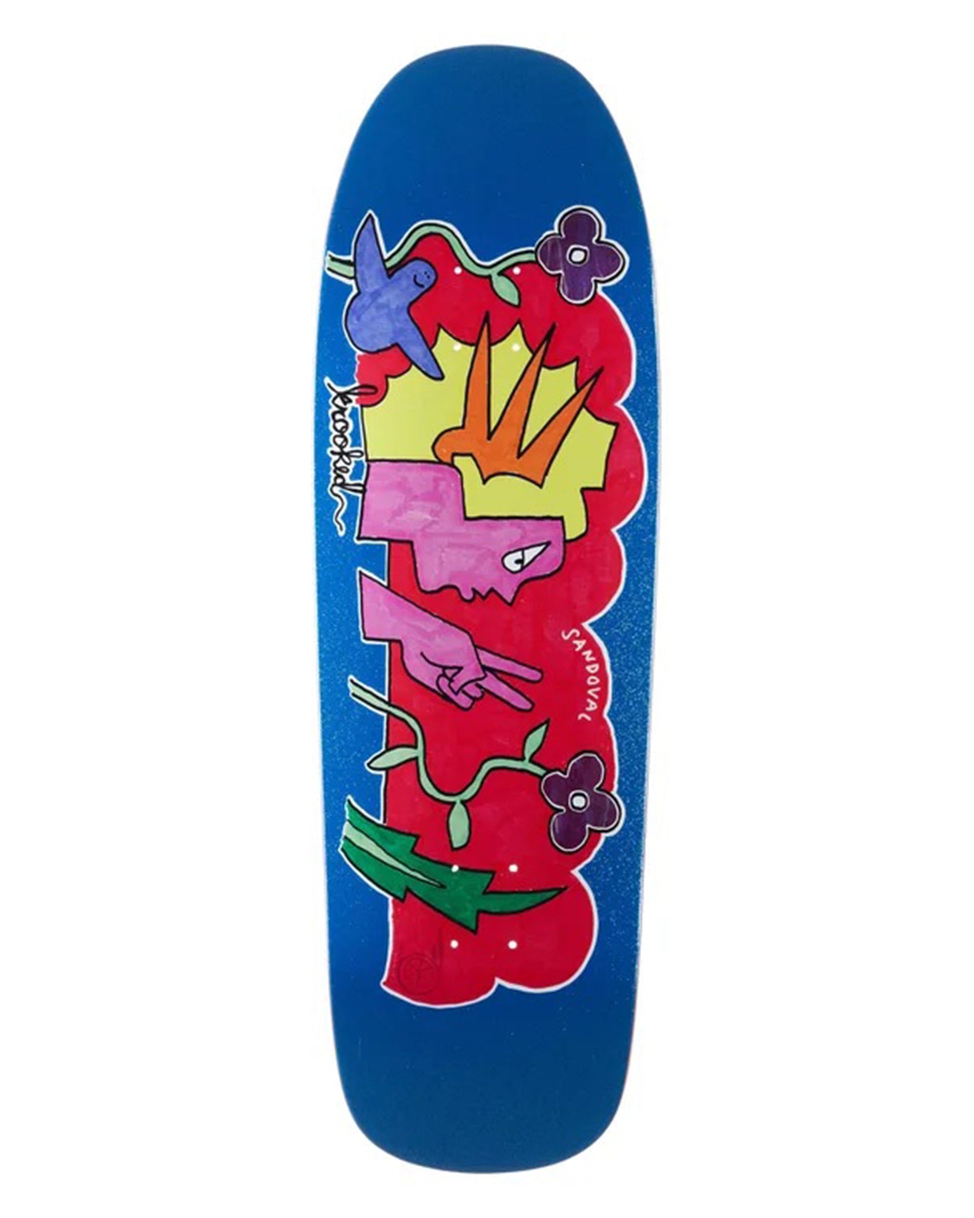 Krooked Skateboards Ronnie Sandoval Peace Sign 9.81" Deck