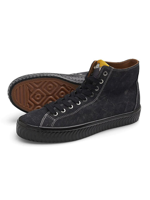 Last Resort AB x Spitfire VM003-Hi Canvas Shoes - Washed Black