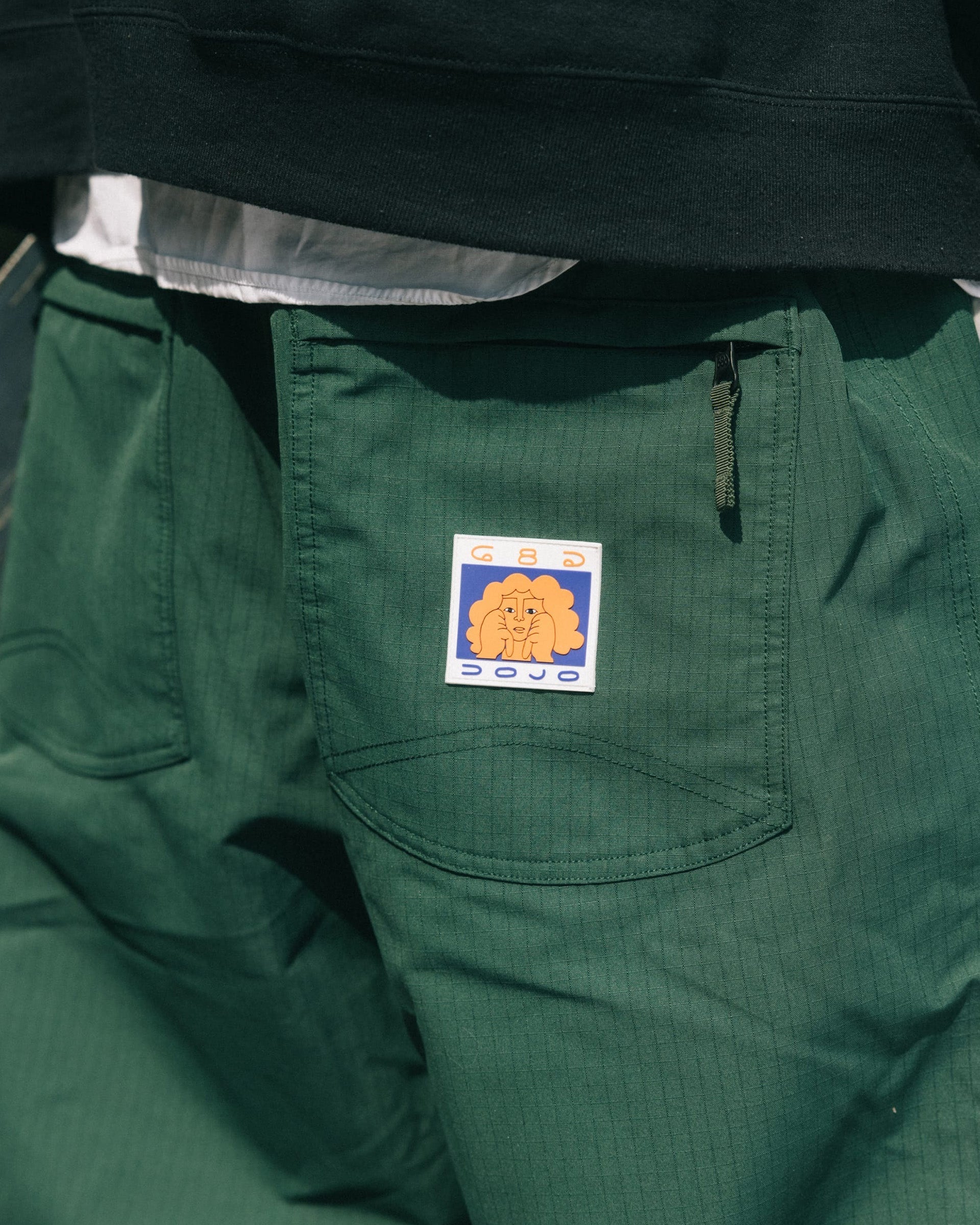 Dojo Pants - Moss Green Ripstop – Garage Skateshop