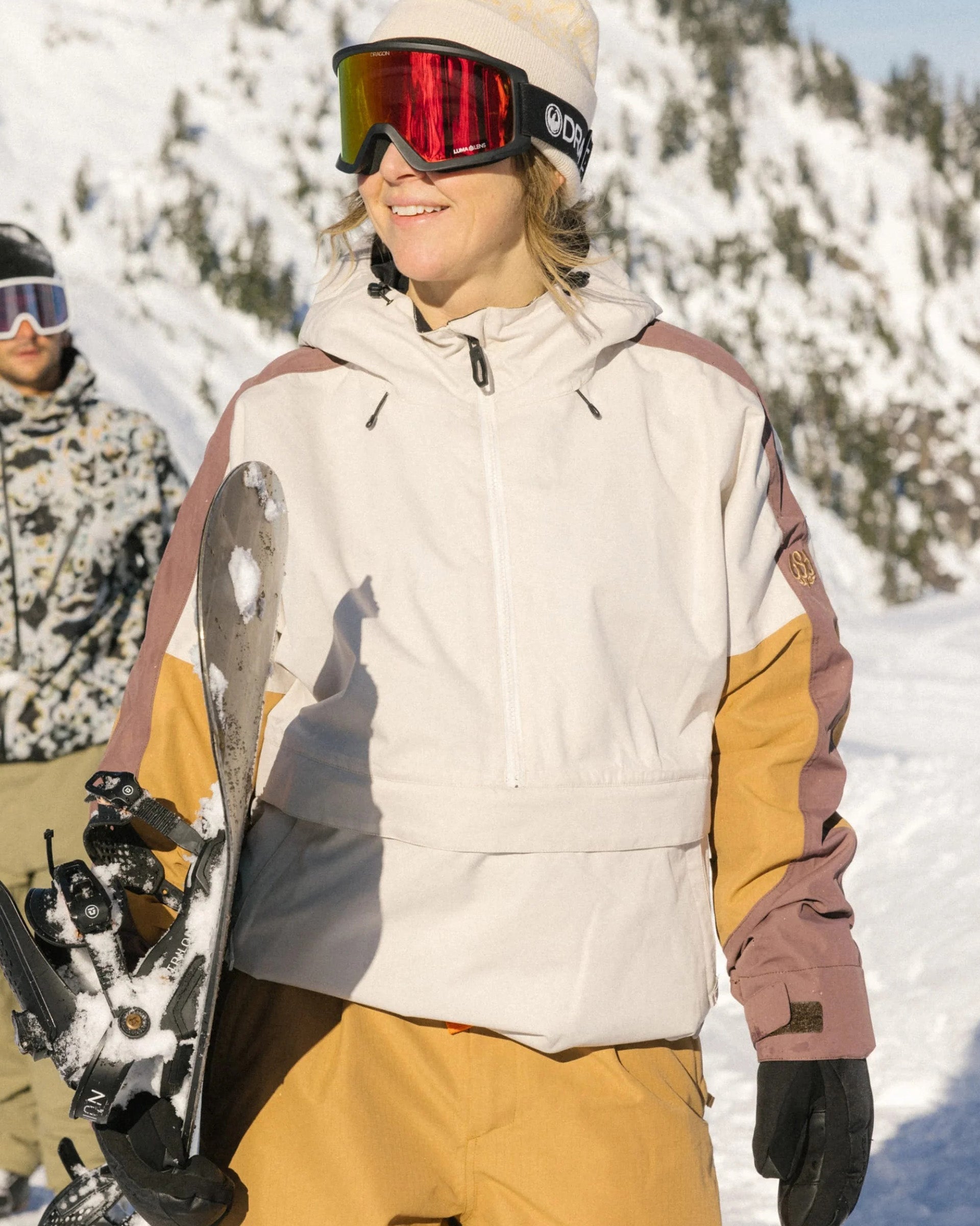 Women's Outline Shell Anorak - Limestone Colorblock