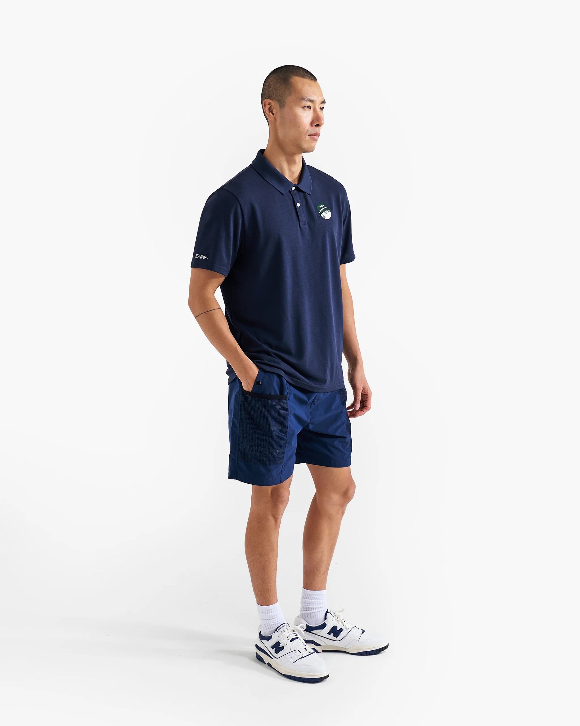 Malbon Cooper Core Polo - Navy