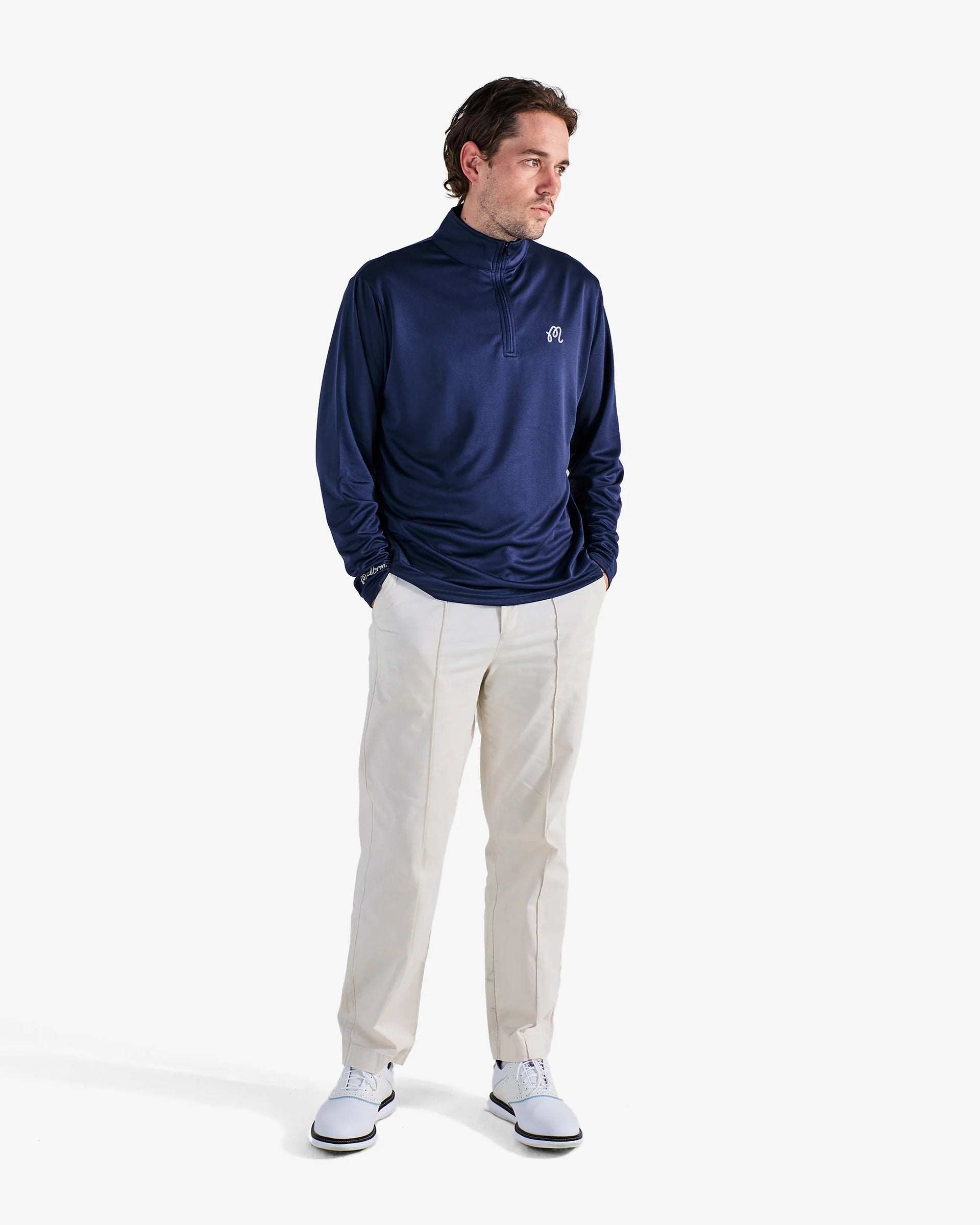 Performance Quarter Zip - Navy – Garage Skateshop