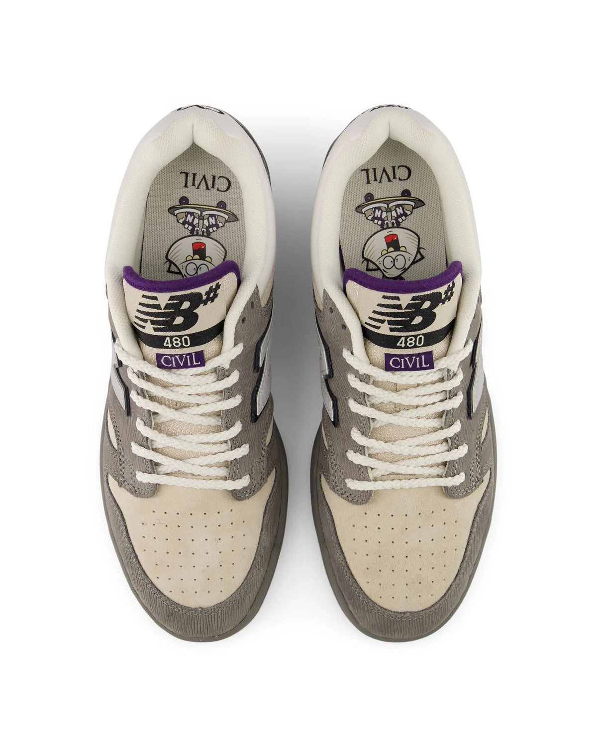 New Balance Civil x NB Numeric 480 - Clam Grey