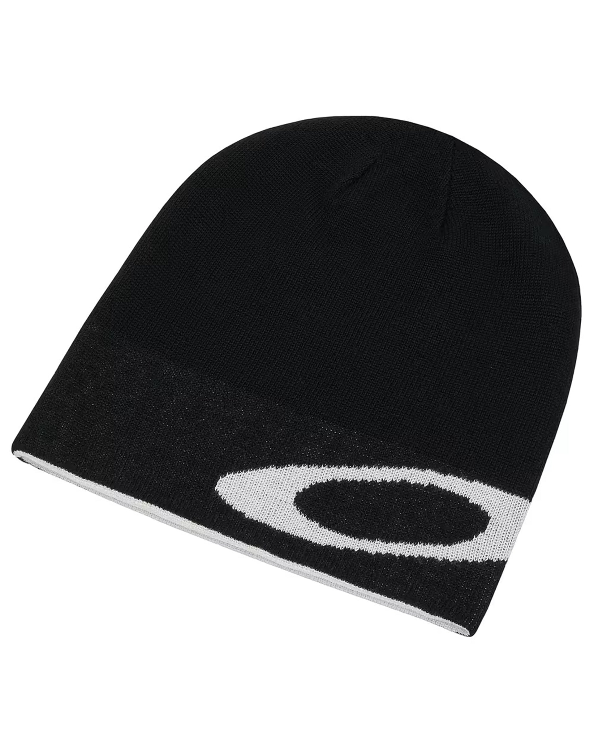 Ellipse Ribbed Beanie - Black/White
