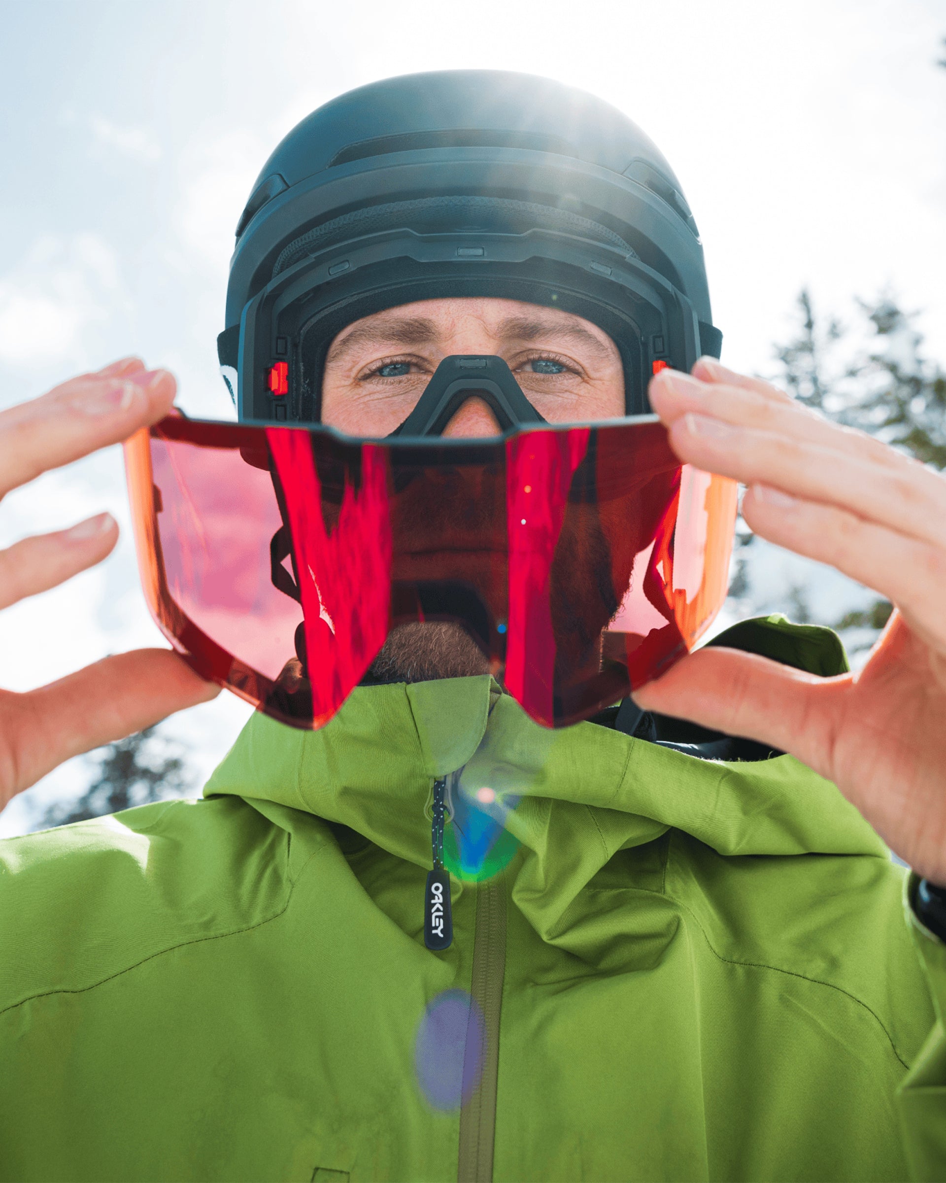 Oakley Line Miner Pro L Snow Goggles - Prizm Snow Sapphire Iridium Lenses/Matte White Strap