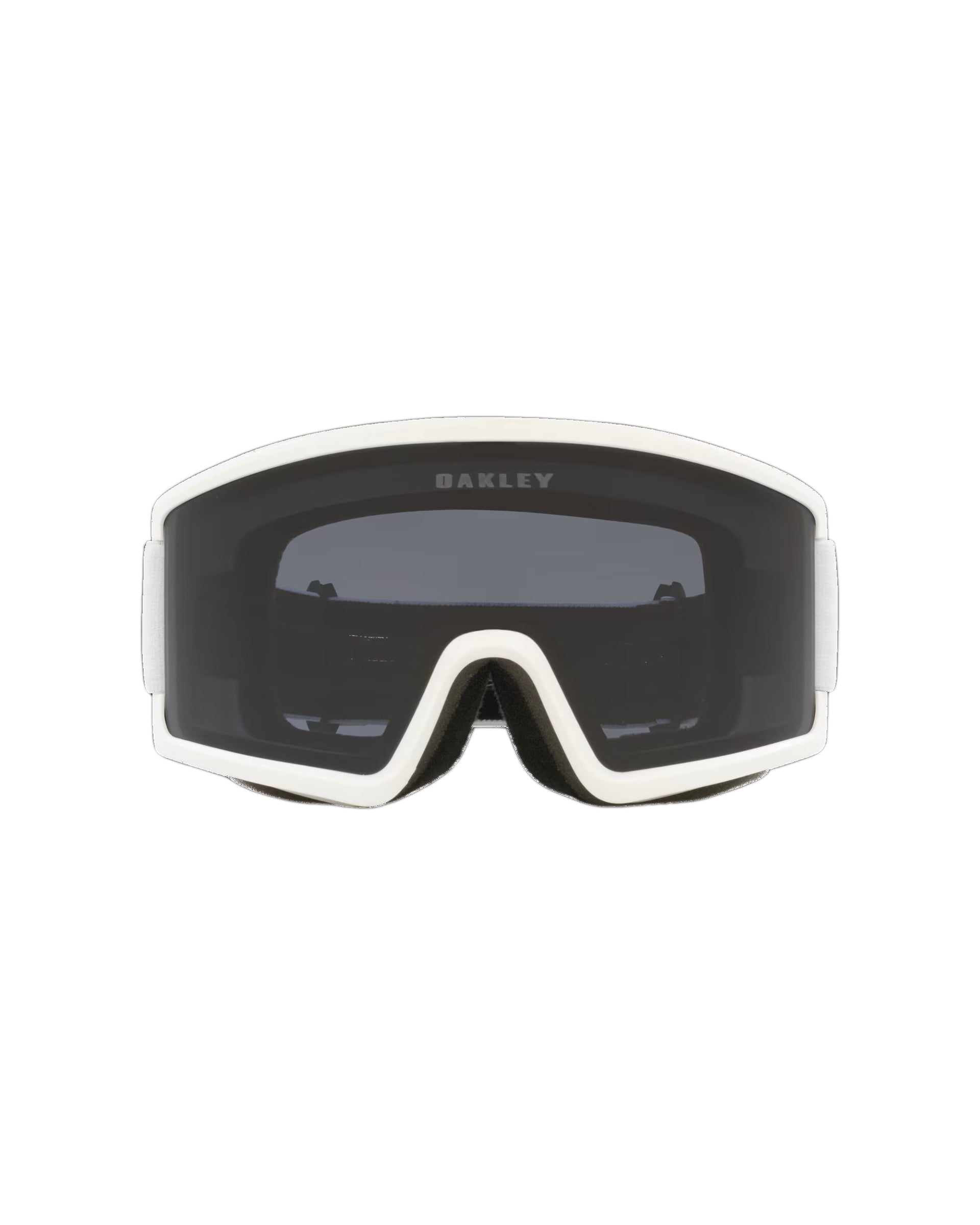 Oakley Target Line L Snow Goggles - Dark Grey Lenses/Matte White Strap (Large)