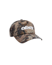 Obey Delta 5 Panel Snapback Hat - Fence Camo Multi