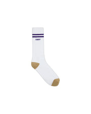 Obey Soccer Socks - White/Surf Blue