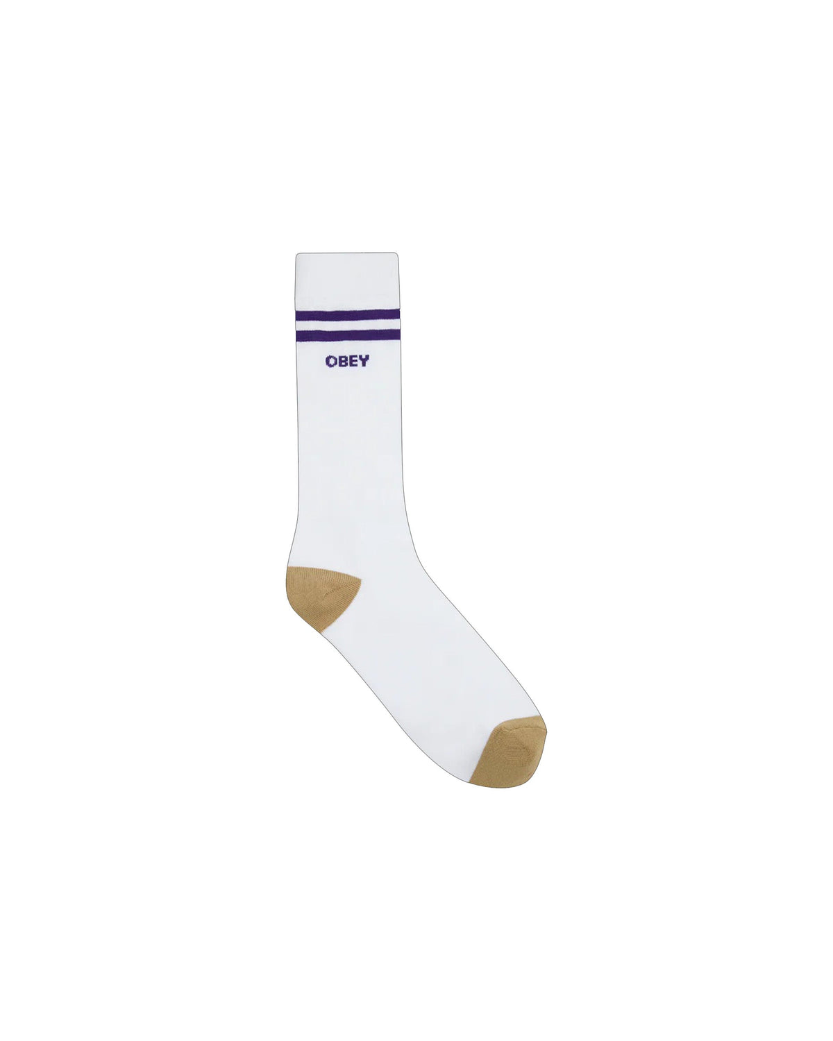 Obey Soccer Socks - White/Surf Blue