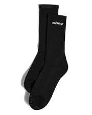 Obey Sports Logo Socks - Black