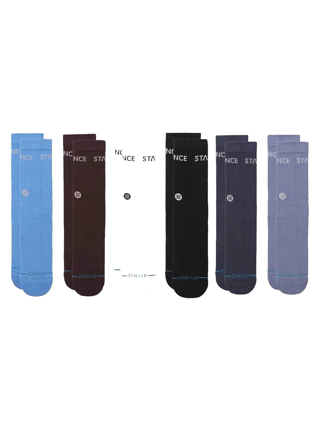 Stance Origin 6 Pack Crew Socks