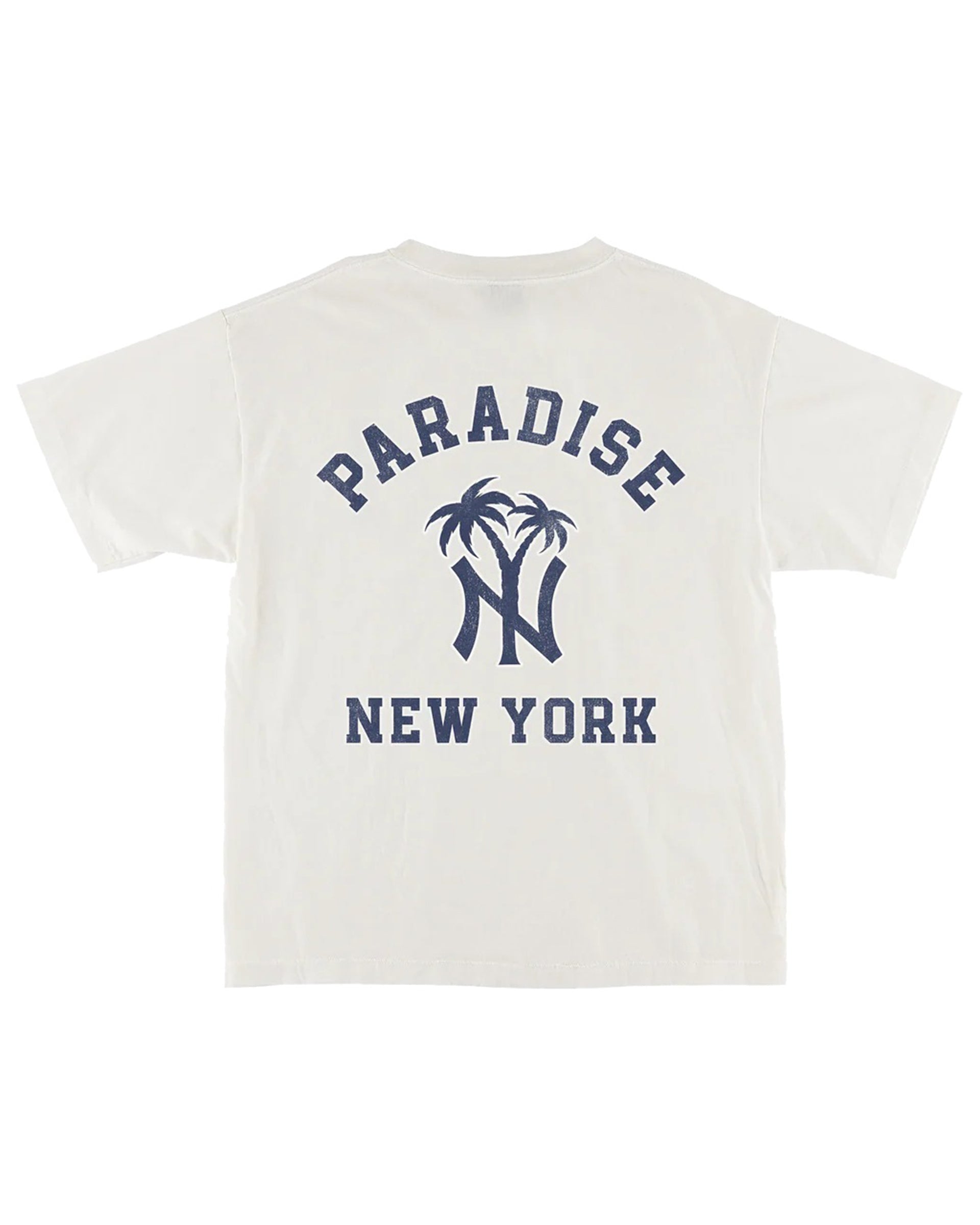 Paradise NYC NY Palm Logo S/S T-Shirt - Off White