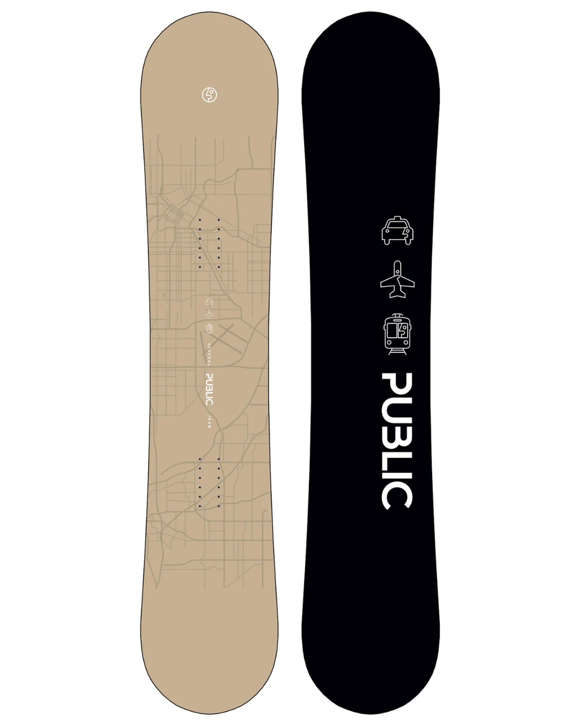 Public Snowboards General Public Snowboard 154cm (Wide)
