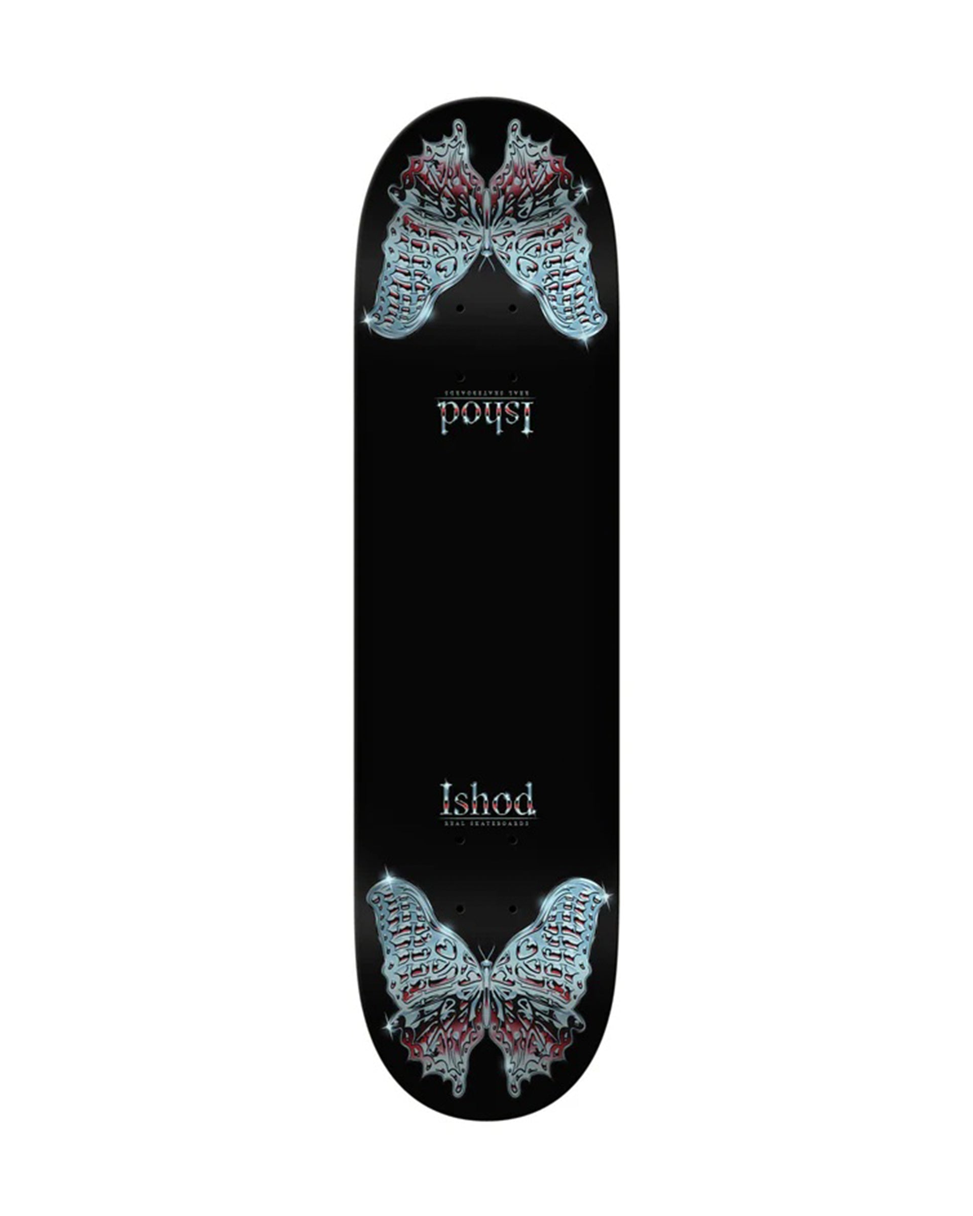 Real Skateboards Ishod Wair DBX Mariposa Chrome Redux Twin Tail 8.3" Deck