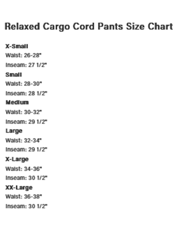 Dime Relaxed Cargo Cord Pants - Holiday 2023