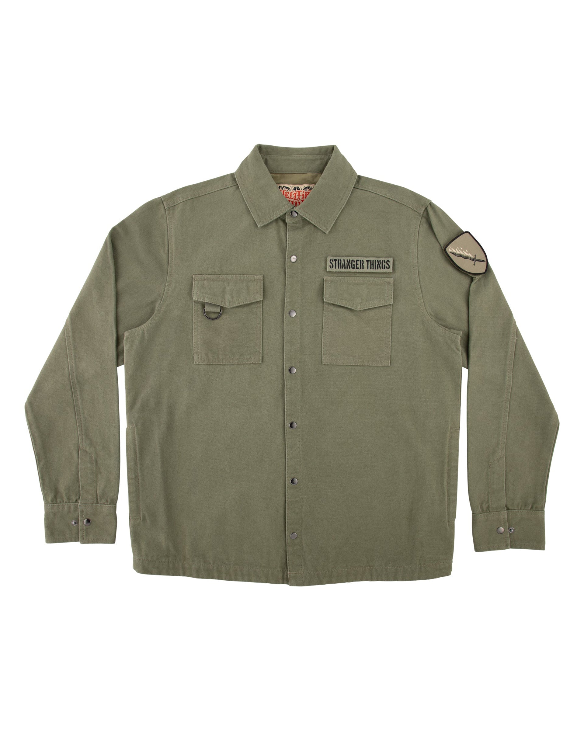 Santa Cruz Stranger Things Crawl Military Jacket - Army