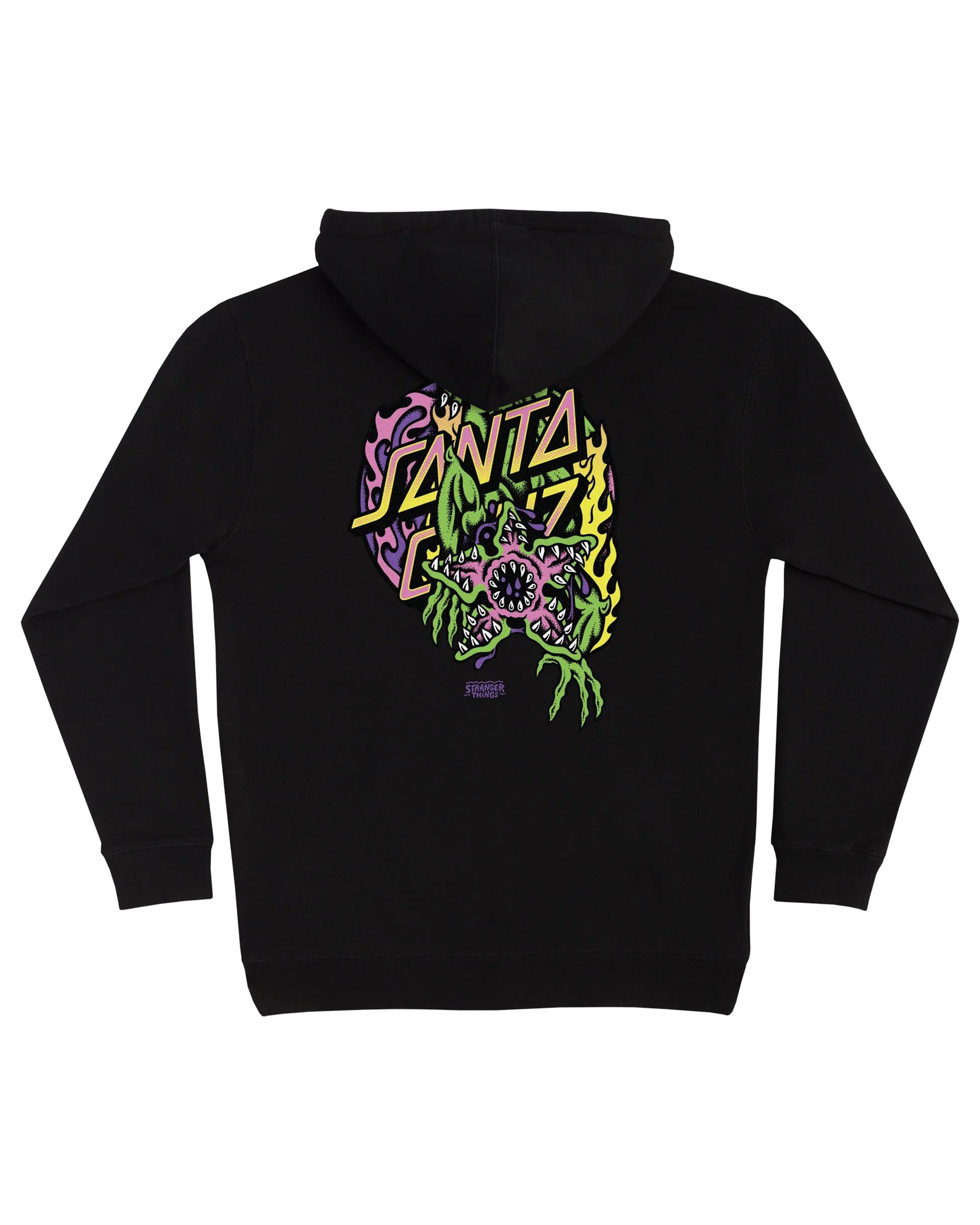 Santa Cruz Stranger Things Demogorgon Dot Pullover Hoodie - Black