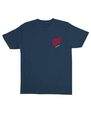 Santa Cruz Stranger Things Eddie Slasher Short Sleeve T-Shirt - Blue Dusk