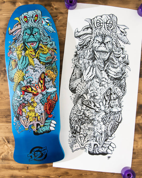 Santa Cruz Godzilla Kaiju Rob Roskopp Santa Cruz 10.125" Skateboard Deck