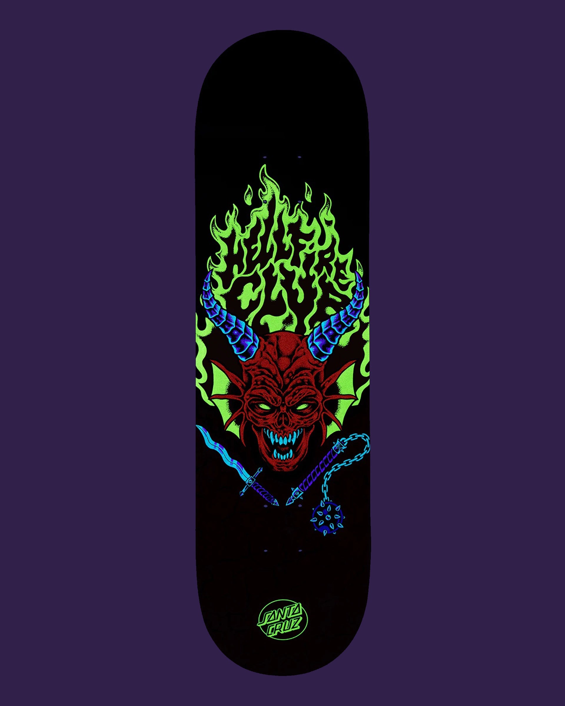 Santa Cruz Stranger Things Hellfire Club 8.25" Deck