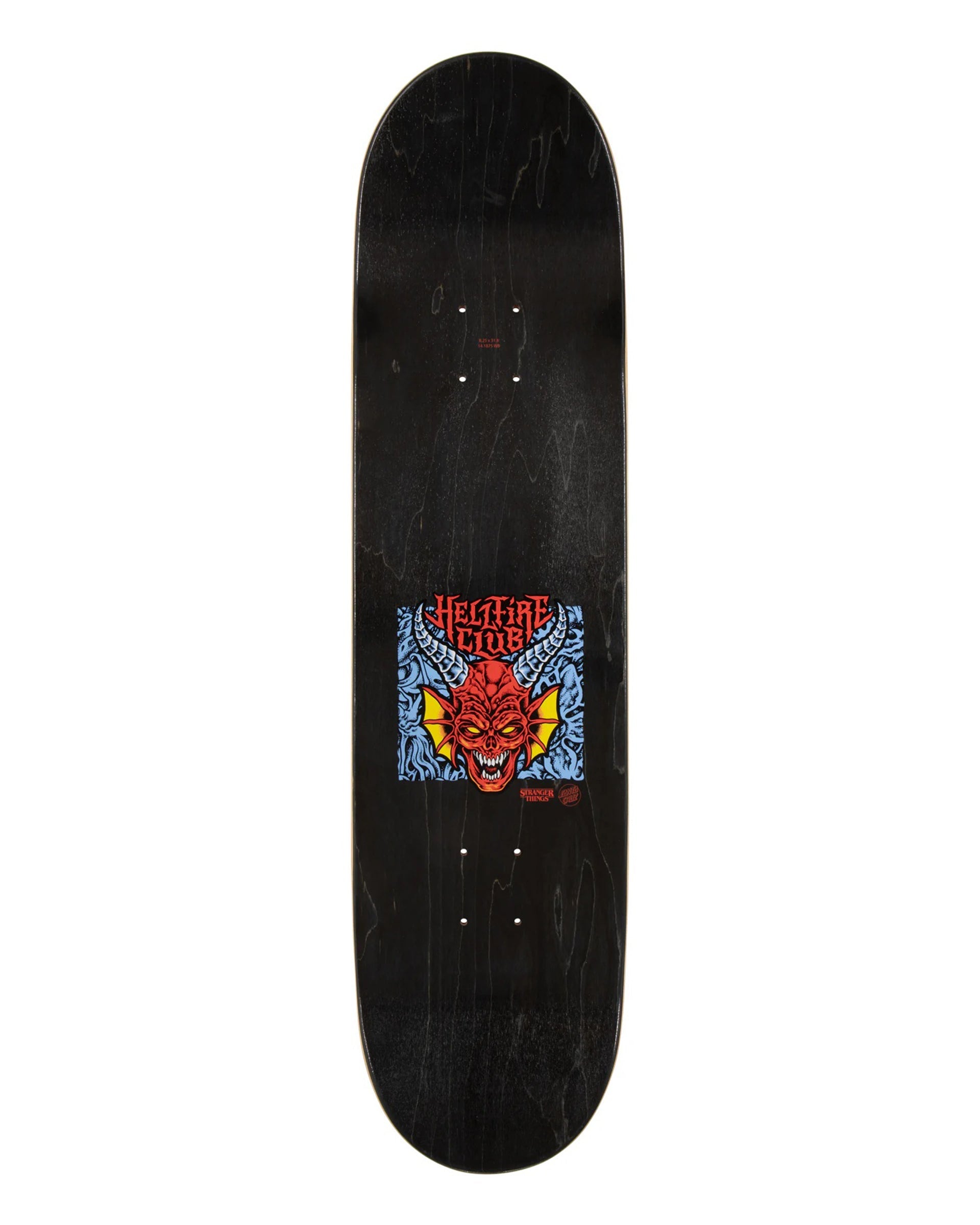 Santa Cruz Stranger Things Hellfire Club 8.25" Deck