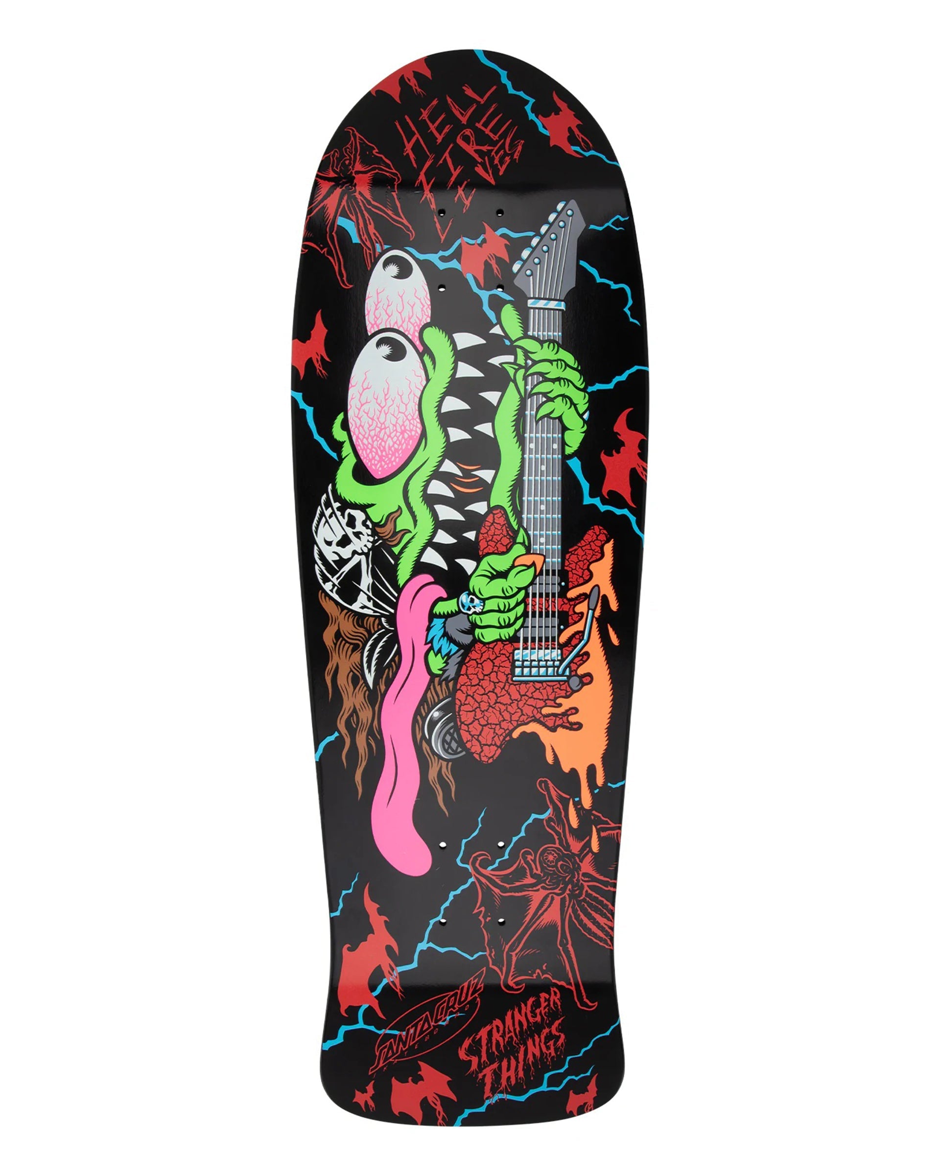 Santa Cruz Stranger Thingsスケボーデッキ10.1インチ Stranger Things Meek Eddie Slasher 10.1