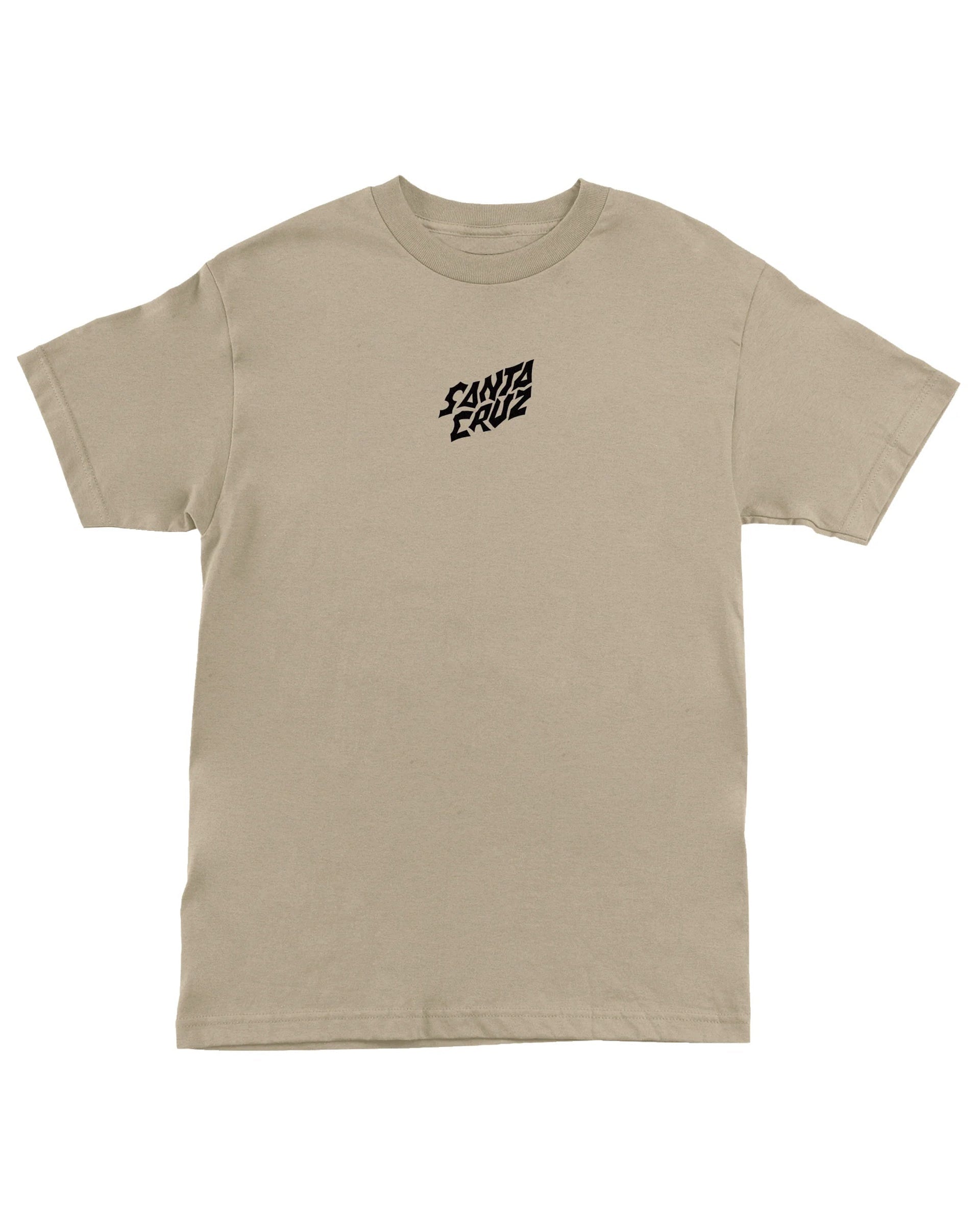 Santa Cruz Stranger Things Screaming Lights Short Sleeve T-Shirt - Sand