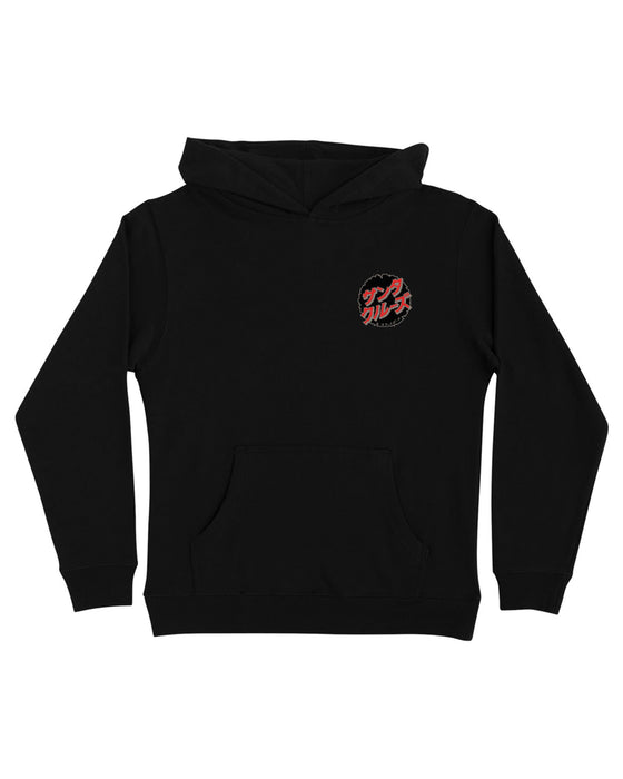 Santa Cruz Youth (8-16) Godzilla Destroyer Pullover Hoodie - Black