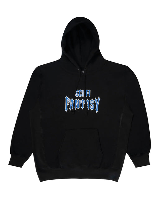 Sci-Fi Fantasy Biker Pullover Hood - Black