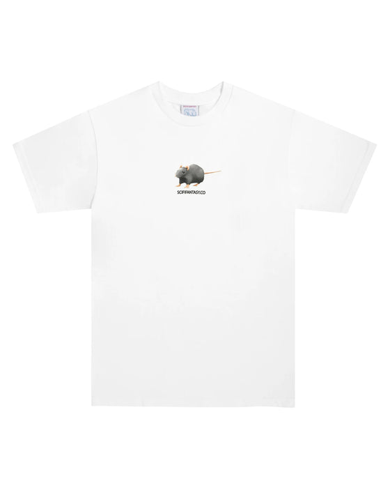 Sci-Fi Fantasy Rat Short Sleeve T-Shirt - White