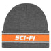 Sci-Fi Fantasy Stripe Fold Logo Beanie - Heather