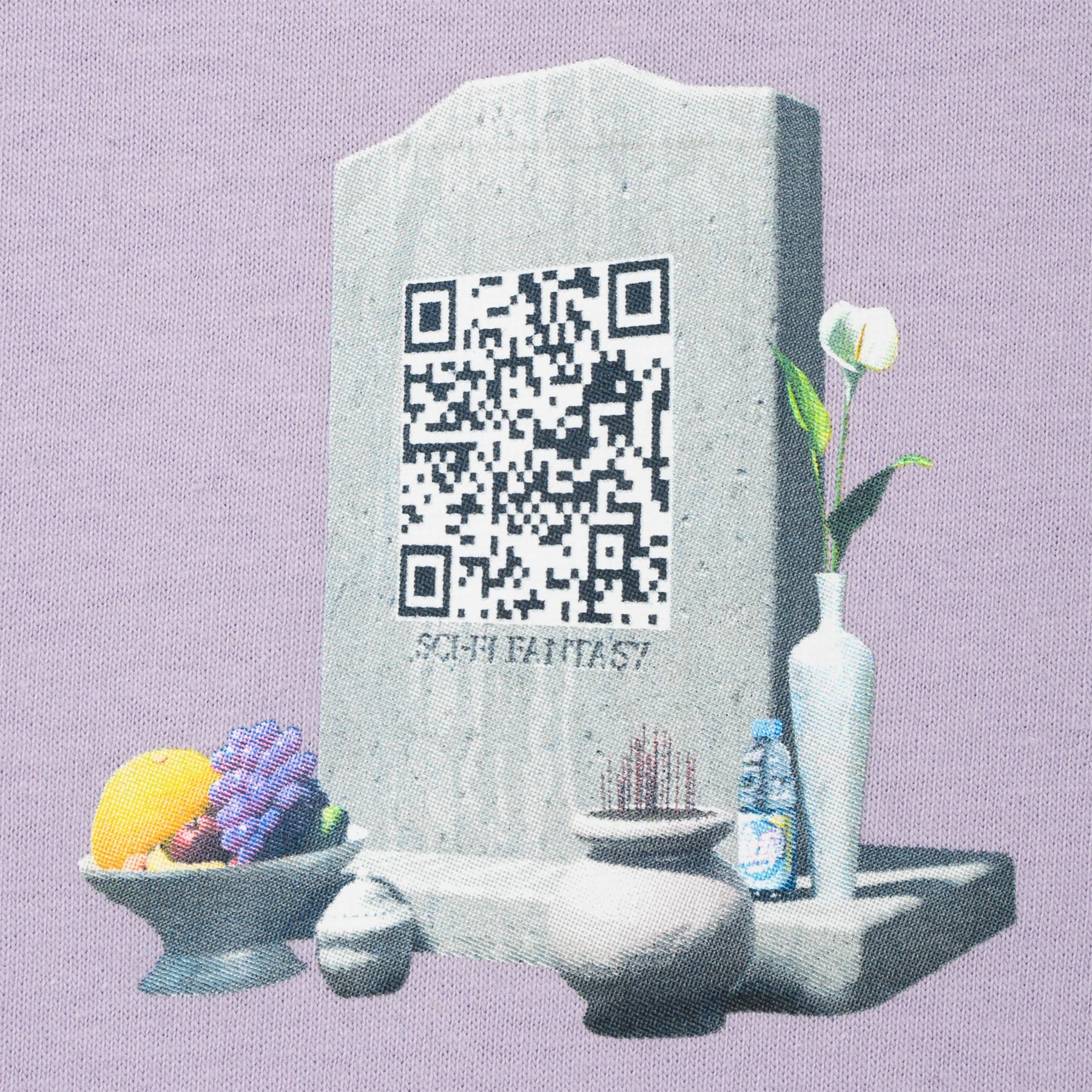 Sci-Fi Fantasy Tombstone Short Sleeve T-Shirt - Orchid