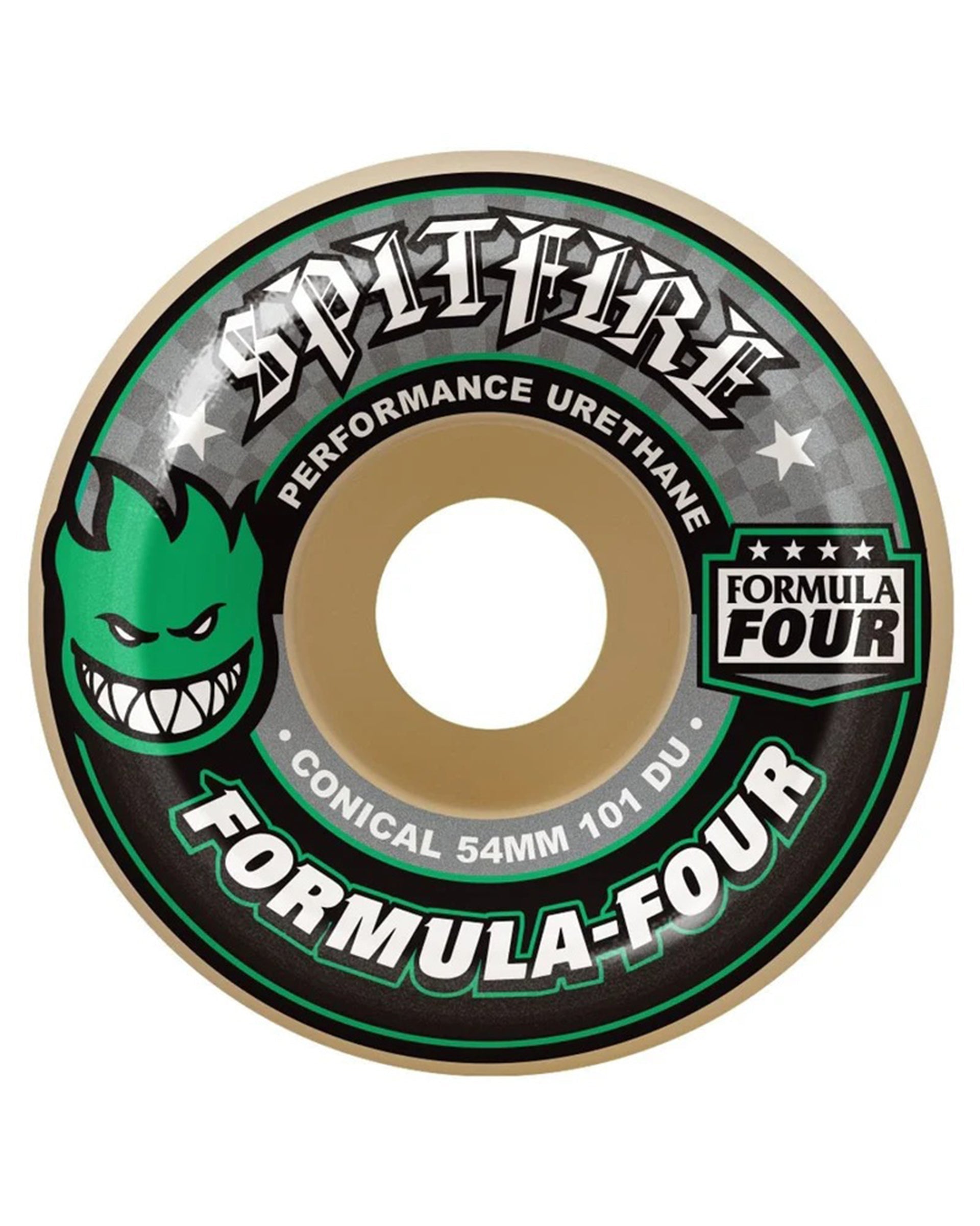 F4 101a Conical 53mm Wheels - Green
