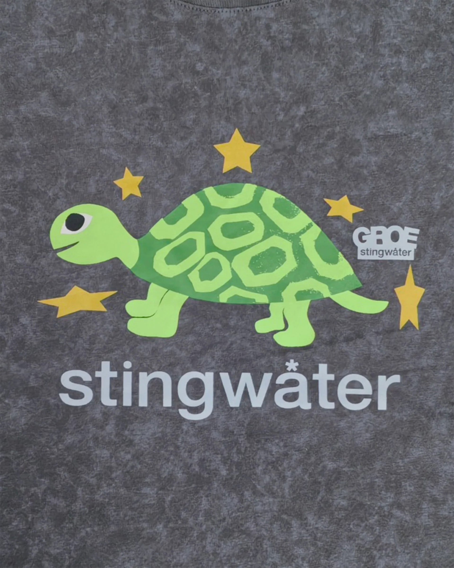 Turtle S/S T-Shirt - Acid Black