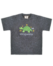 Turtle S/S T-Shirt - Acid Black