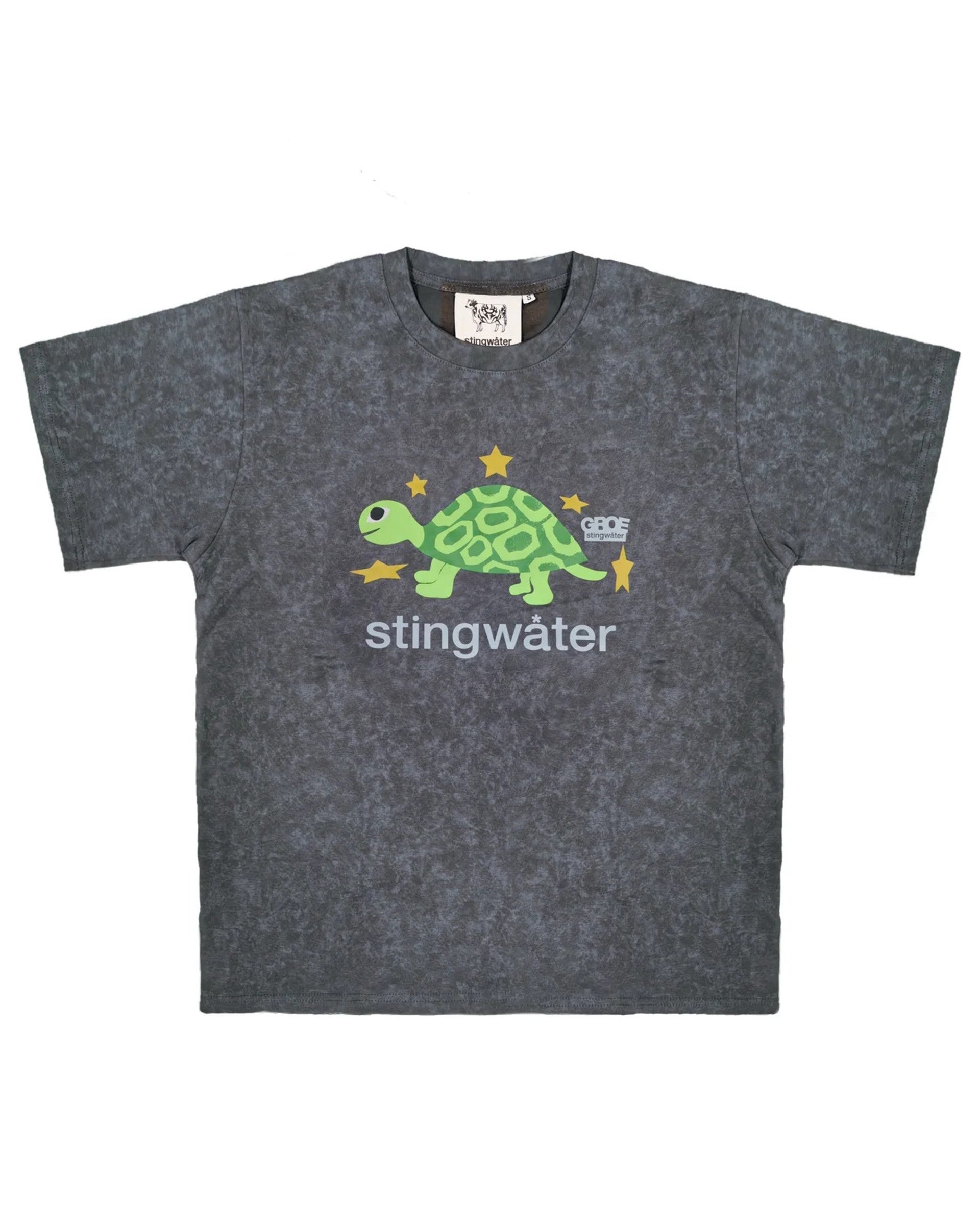 Turtle S/S T-Shirt - Acid Black