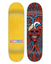 Strangelove Skateboards Heart Skull 9.0" Deck Signed