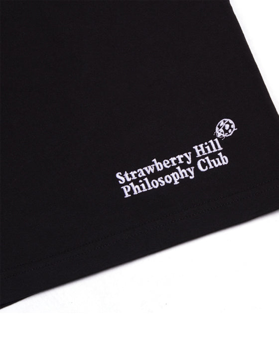 Strawberry Hill Philosophy Club Embroidered Logo Sweat Shorts