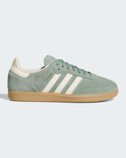 Adidas Samba ADV Shoes - Silver Green / Wonder White / Gold Metallic