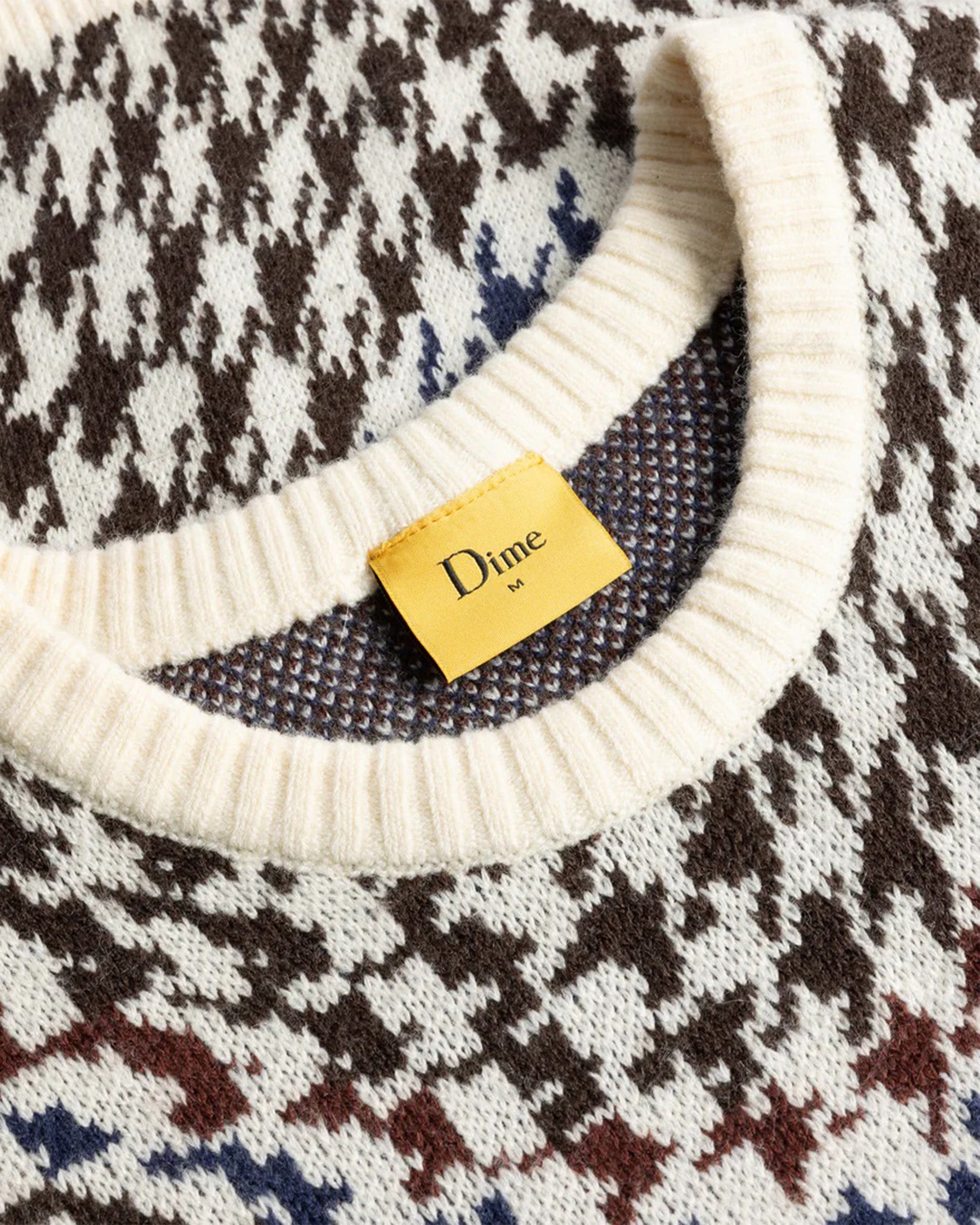 Houndstooth Knit Sweater – Garage Skateshop