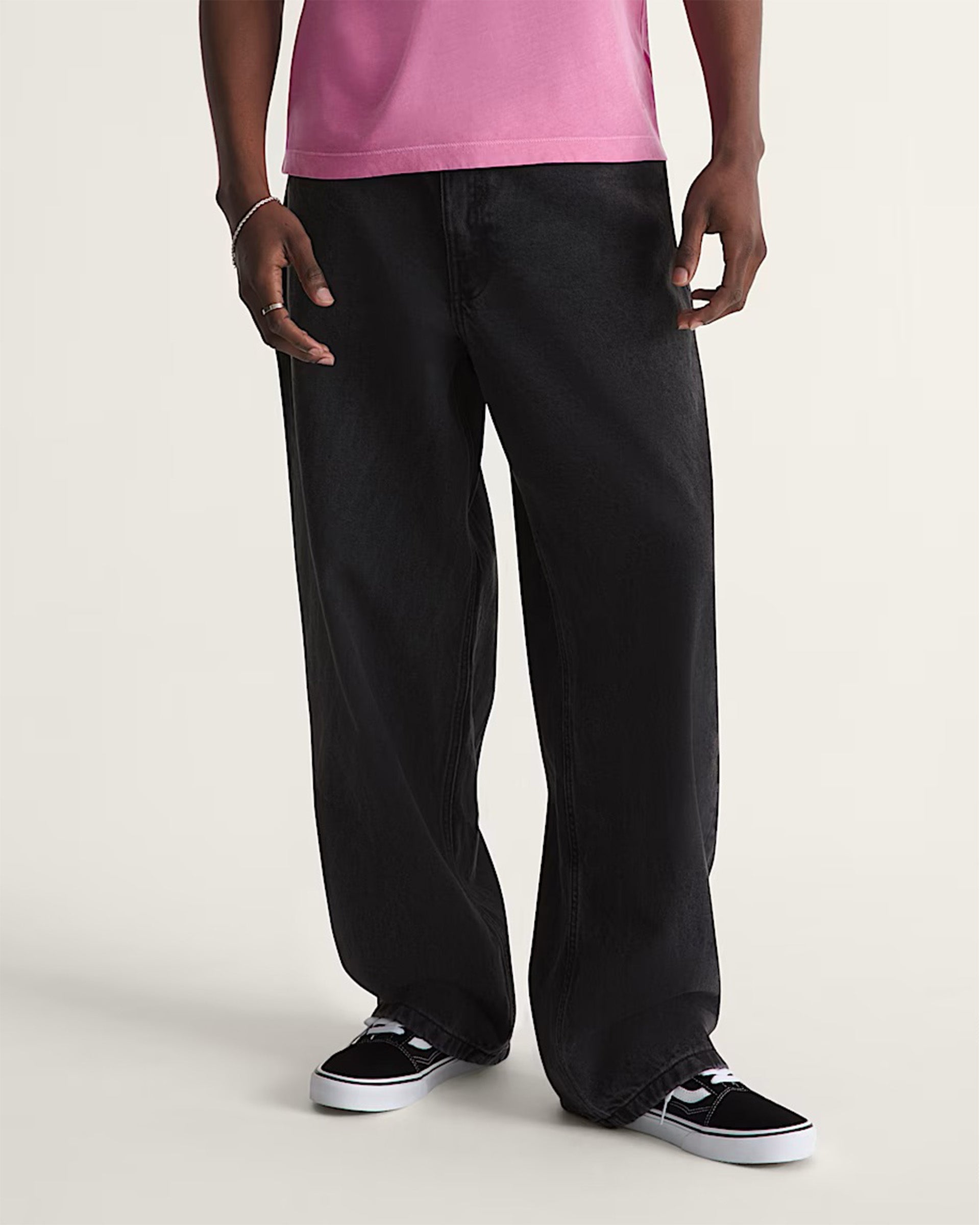 Vans Check-5 Baggy Denim Pants - Black