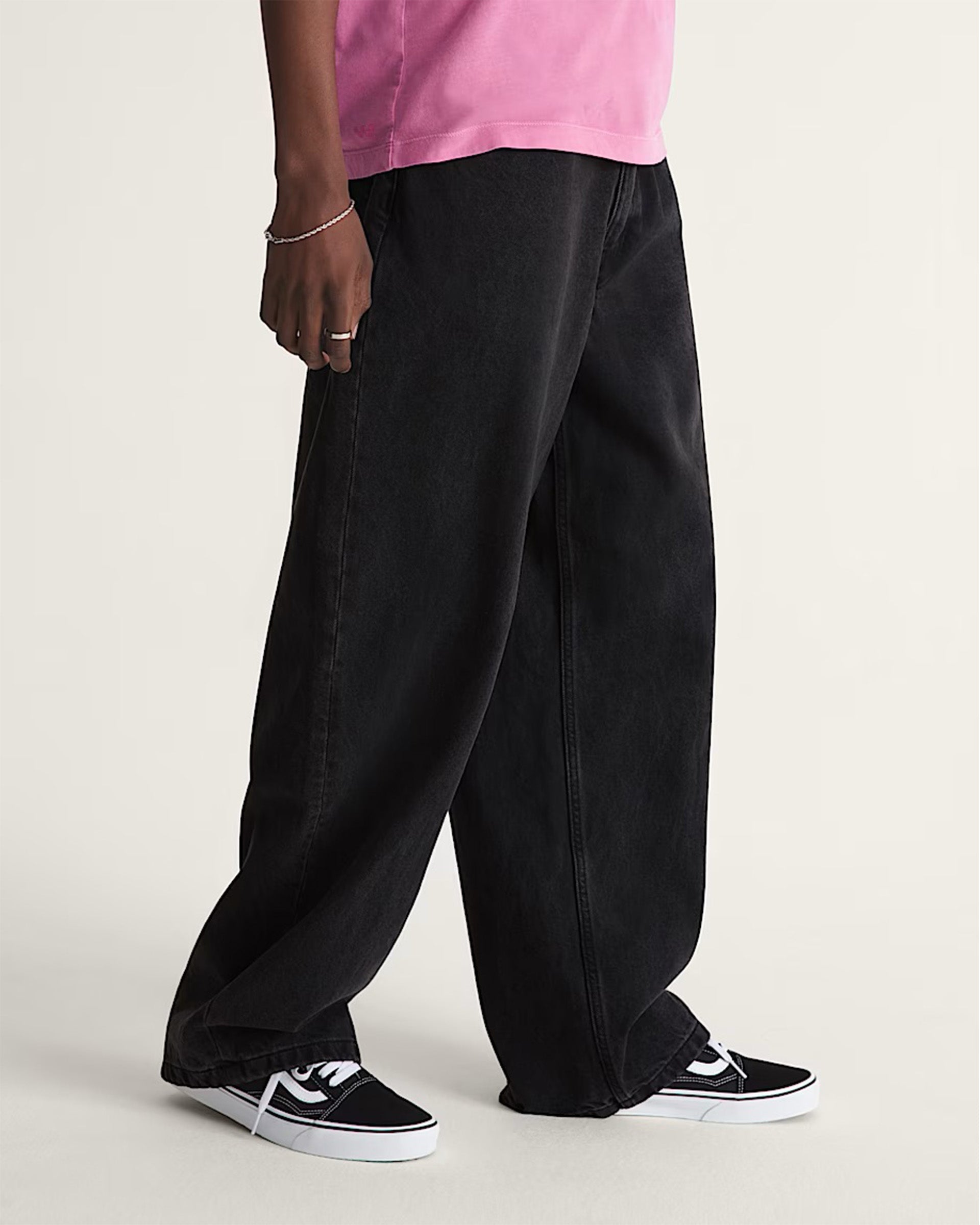 Vans Check-5 Baggy Denim Pants - Black