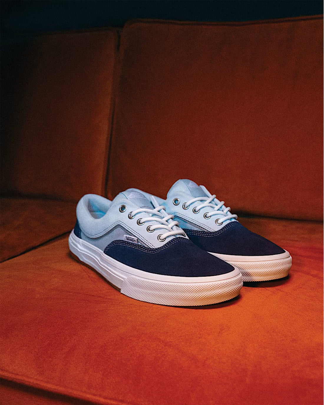 Vans Skate Era Wafflecup Shoes - Navy Blue/Light Blue