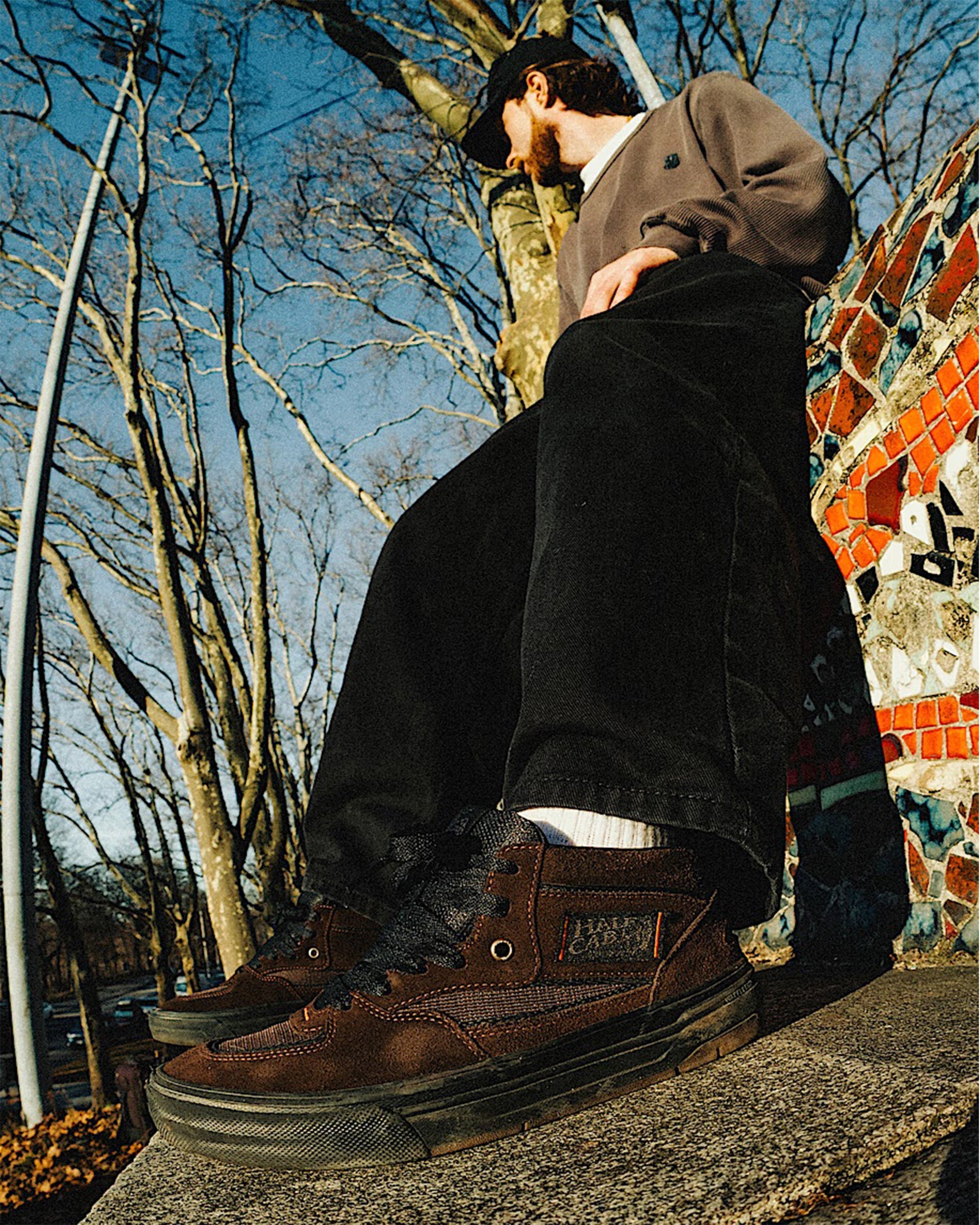 Vans Skate Half Cab Wafflecup Shoe - Dick Rizzo Translucent Sidewall Black/Blue