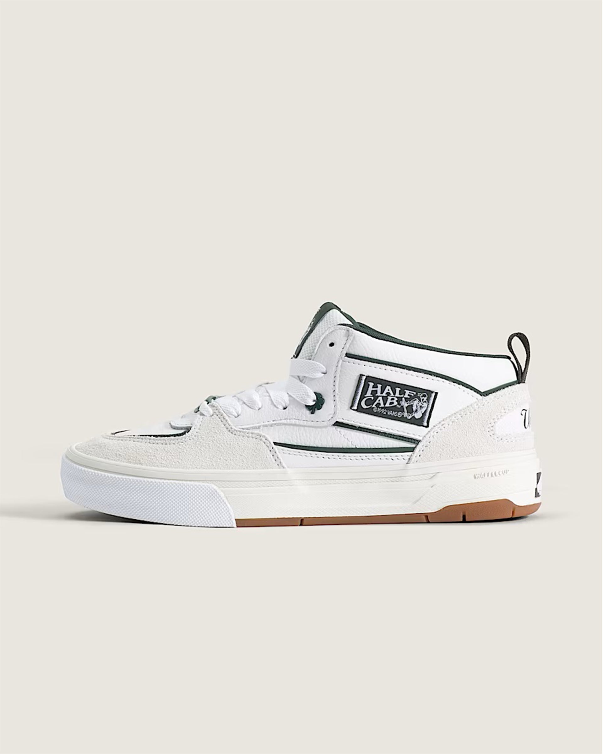 Vans Skate Half Cab Wafflecup Shoe - Una Farrar Utility Block Blanc De Blanc